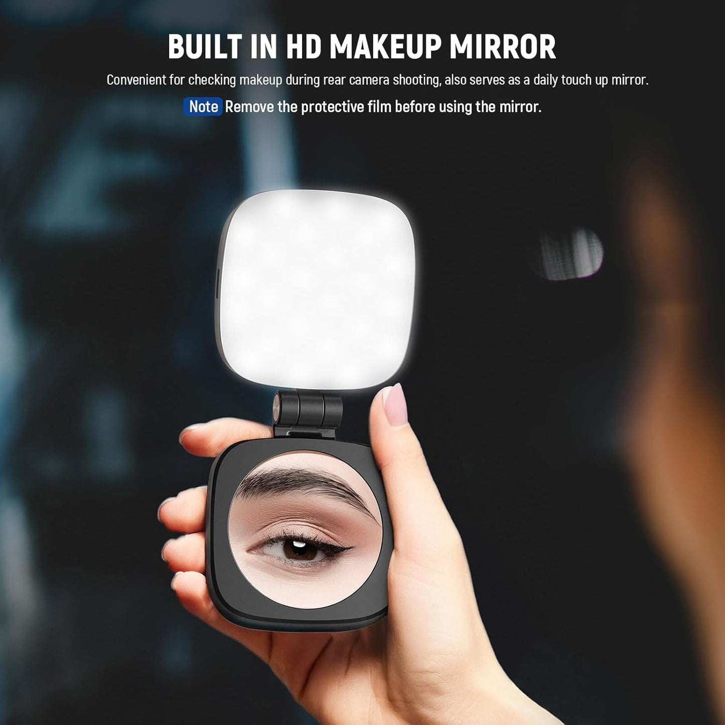 Magnetic Selfie Light With Mirror™