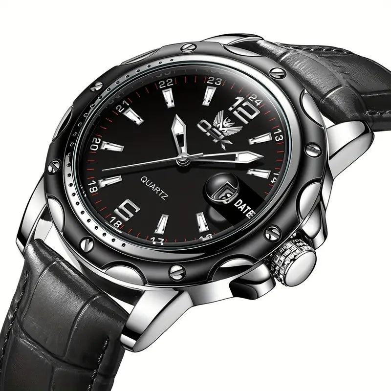 2025 Newest Men'S Business Fashion Watch - Waterproof, Calendar, Luminescent