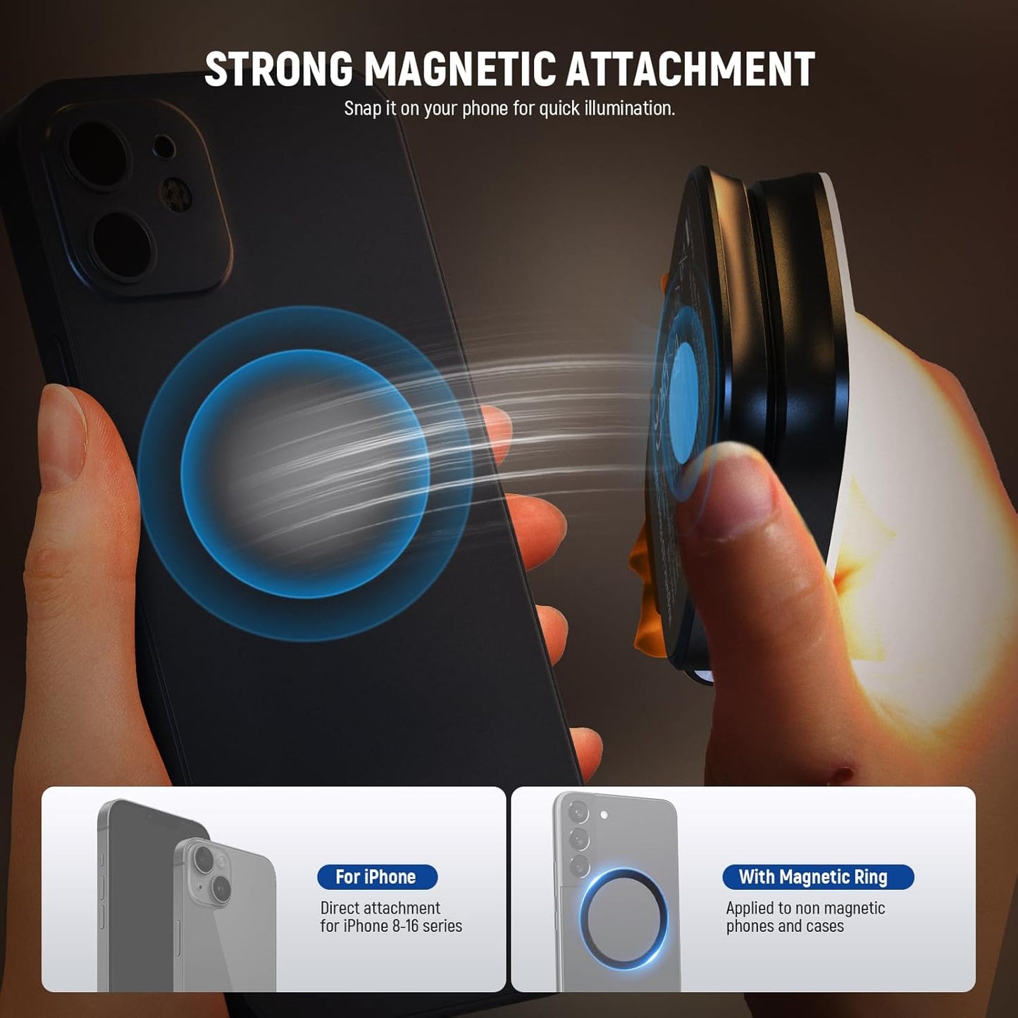 Magnetic Selfie Light With Mirror™